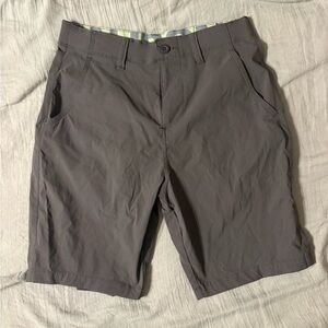 Men's Stylish Gray Flat Front Shorts